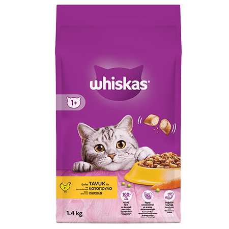 WHİSKAS KURU MAMA TAVUKLU 1,4 KG*6